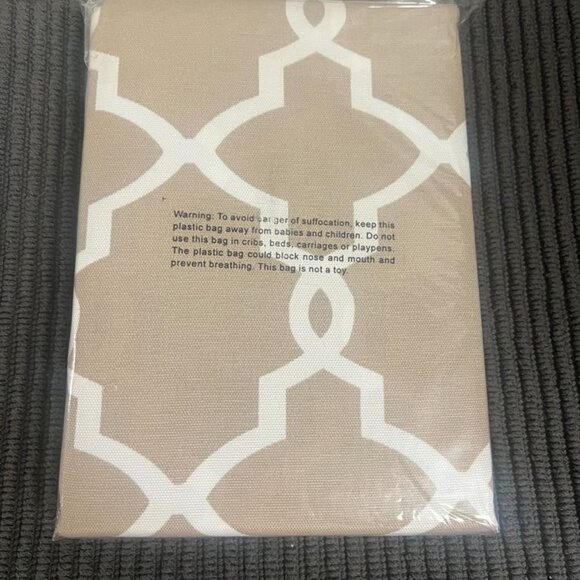 Pair of Mainstays Calix Fashion Window Curtains, Taupe. - Picture 3 of 3